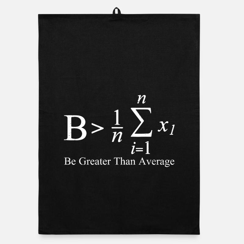 Be Greater Than Average Organic Geschirrtuch