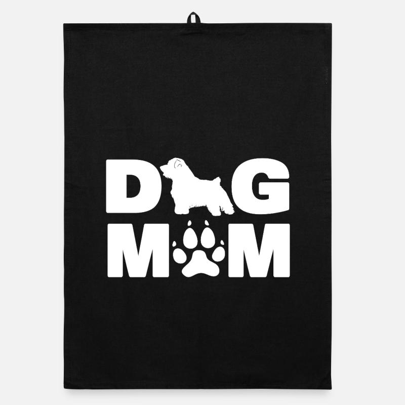 Norfolk Terrier nennt den lustigen Hund Mama Organic Geschirrtuch