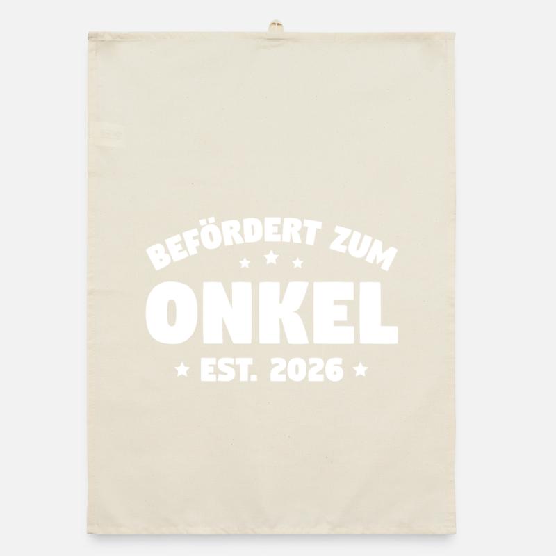 Promoted to Uncle 2026 – Uncle Gift Idea Organic dish towel