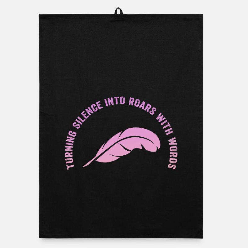 Wortfeder: Silence becomes a way Organic dish towel