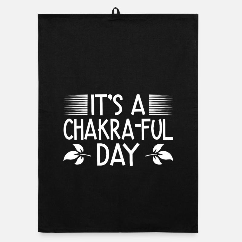Pilates Enthusiasts It´s A Chakra-ful Day Pilates Organic Geschirrtuch