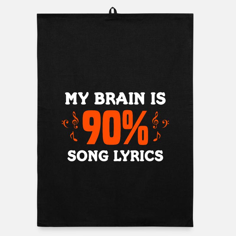 90 % de conception de clés et notes de théorie musicale Torchon bio
