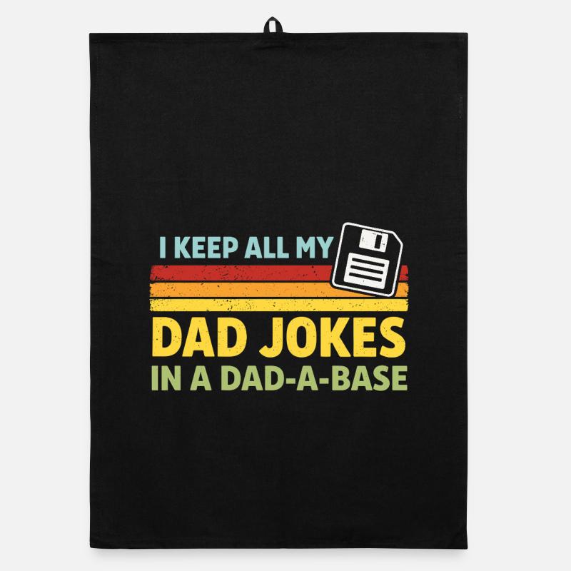 Dad Jokes Shirt Programmierer Papa Humor Organic Geschirrtuch