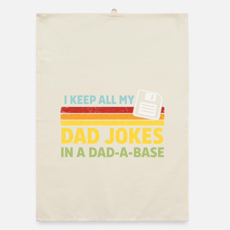 Dad Jokes Shirt Programmer Dad Humor Organic dish towel