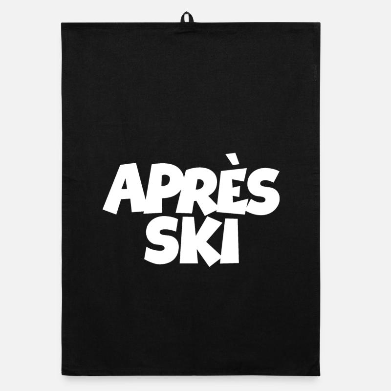 Après-Ski Wintersport Organic Geschirrtuch