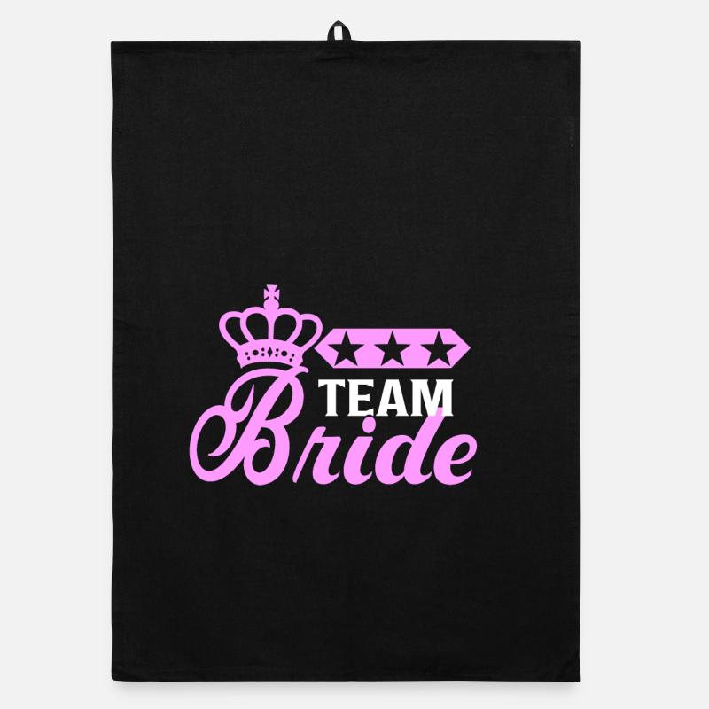 Bachelorette Team Mariée Enterrement de vie de jeune fille mariage Torchon bio
