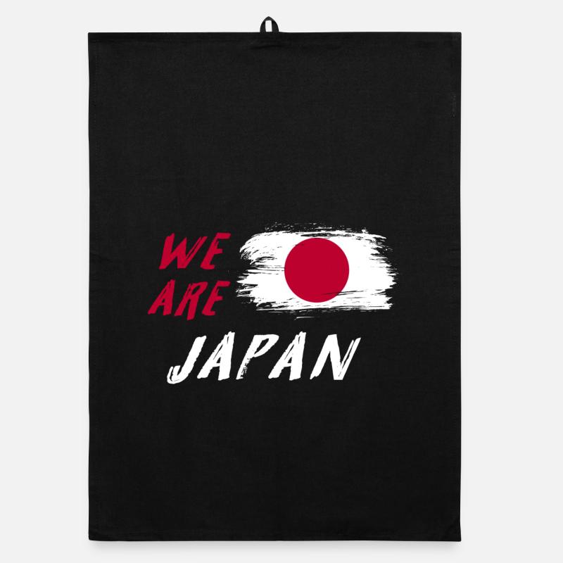Nous sommes la conception des drapeaux du Japon Torchon bio