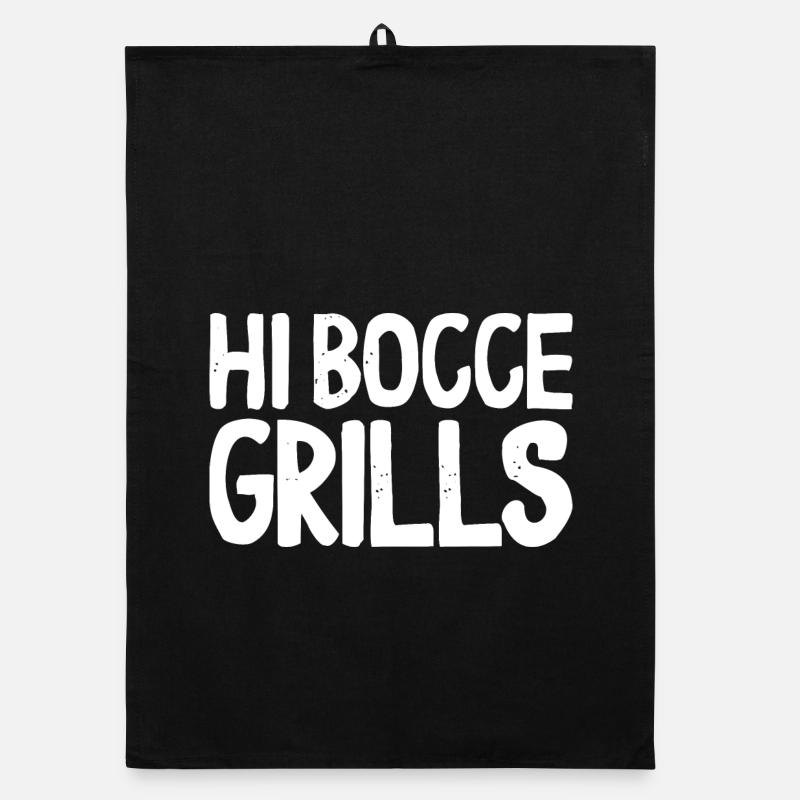 Hi Bocce Grills Ball mit Jack Bocci Game Bocce Organic Geschirrtuch