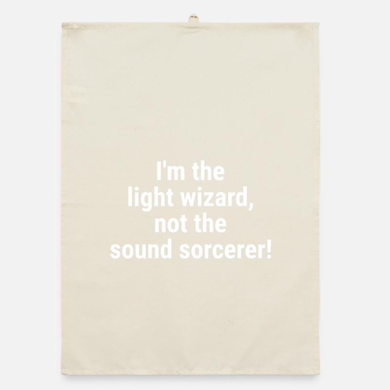Ich bin der Lichtzauberer, nicht der Klangzauberer! Bisschen Organic Geschirrtuch