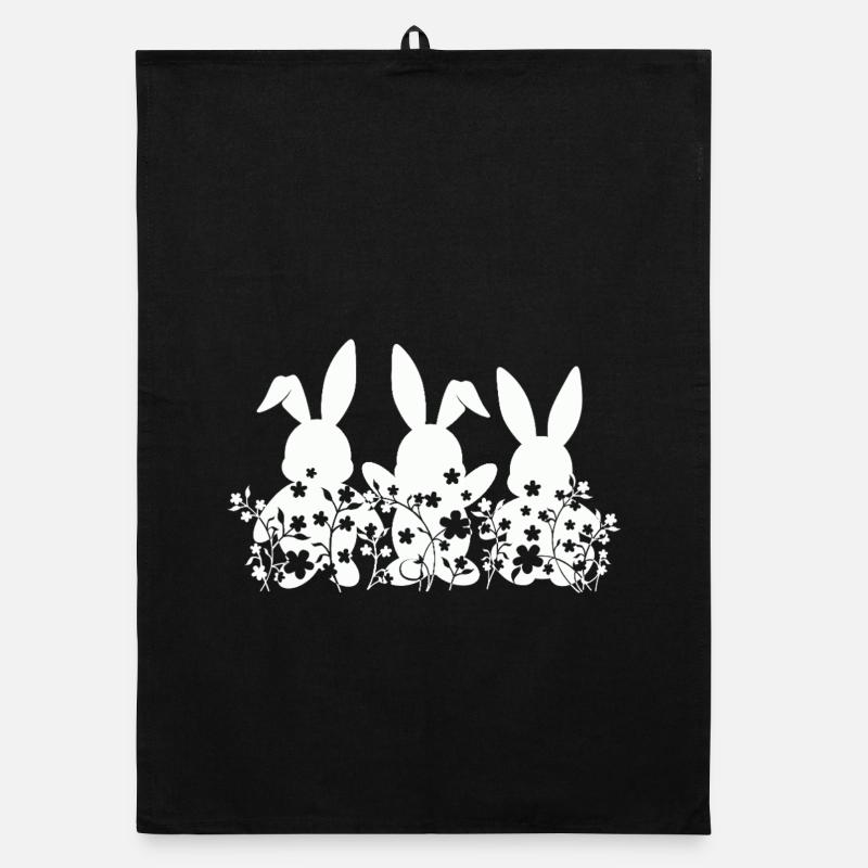 Easter Bunny Organic dish towel