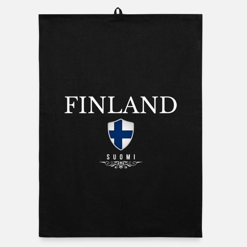 Finnish pride, minimalist sleek design Organic dish towel