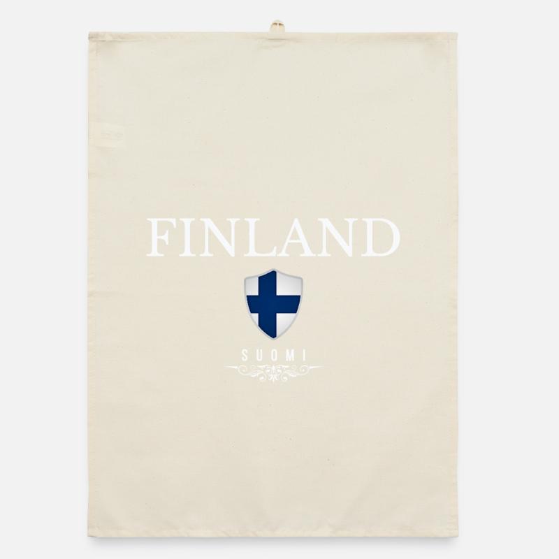 Finnish pride, minimalist sleek design Organic dish towel