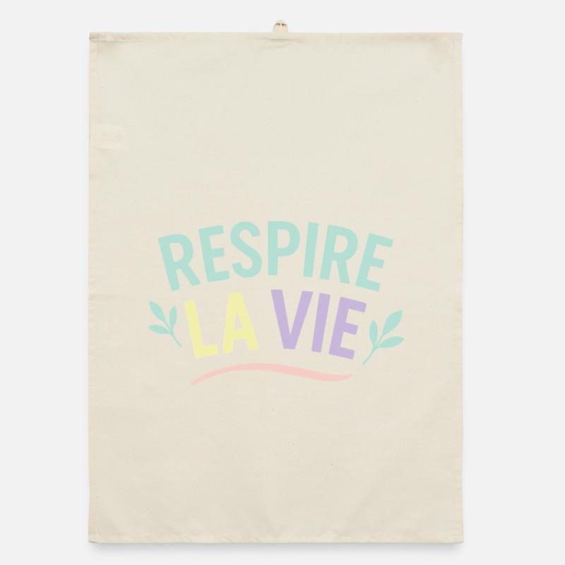 Atmen Sie Leben ein Organic Geschirrtuch