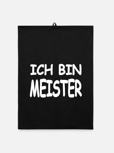 Meister - Organic Geschirrtuch - Schwarz - Vorne