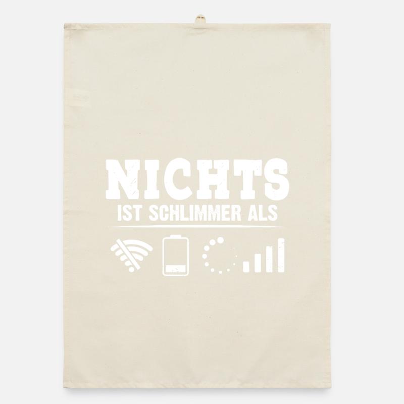 Coder NOTHING IS WORSE THAN FUNNY Organic dish towel
