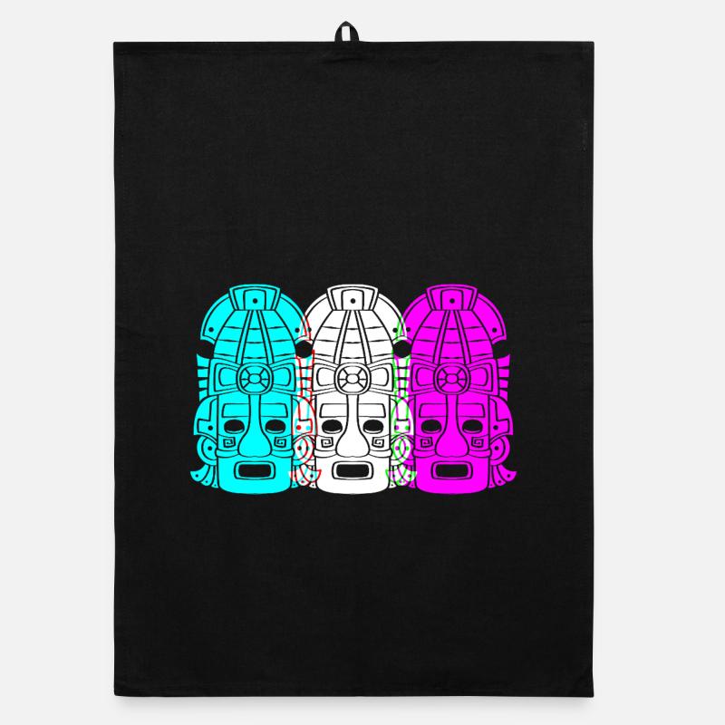 Maya kalender aztec Inka Organic Geschirrtuch
