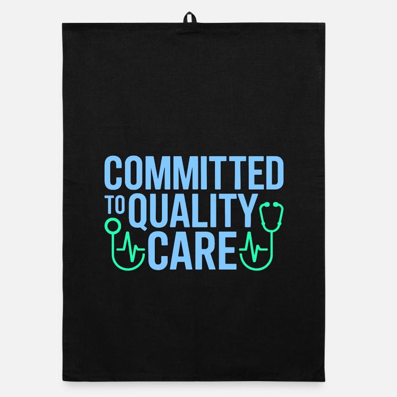 Infirmière praticienne engagée dans une infirmière de qualité Torchon bio