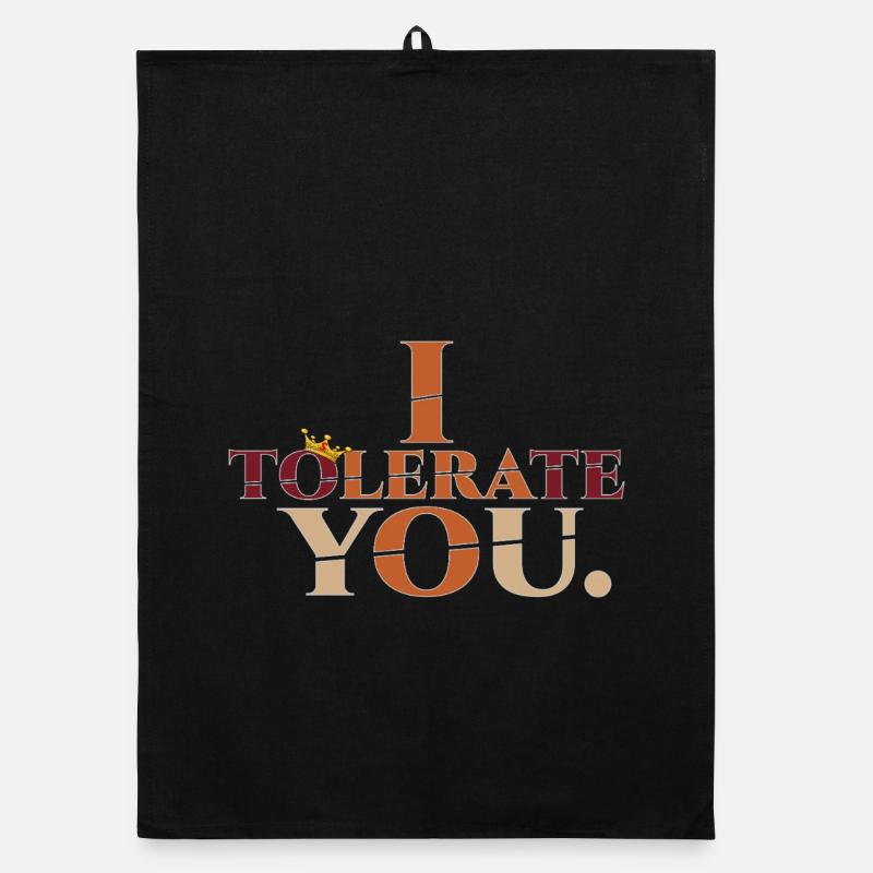 Tolerate2 - Organic Geschirrtuch - Schwarz