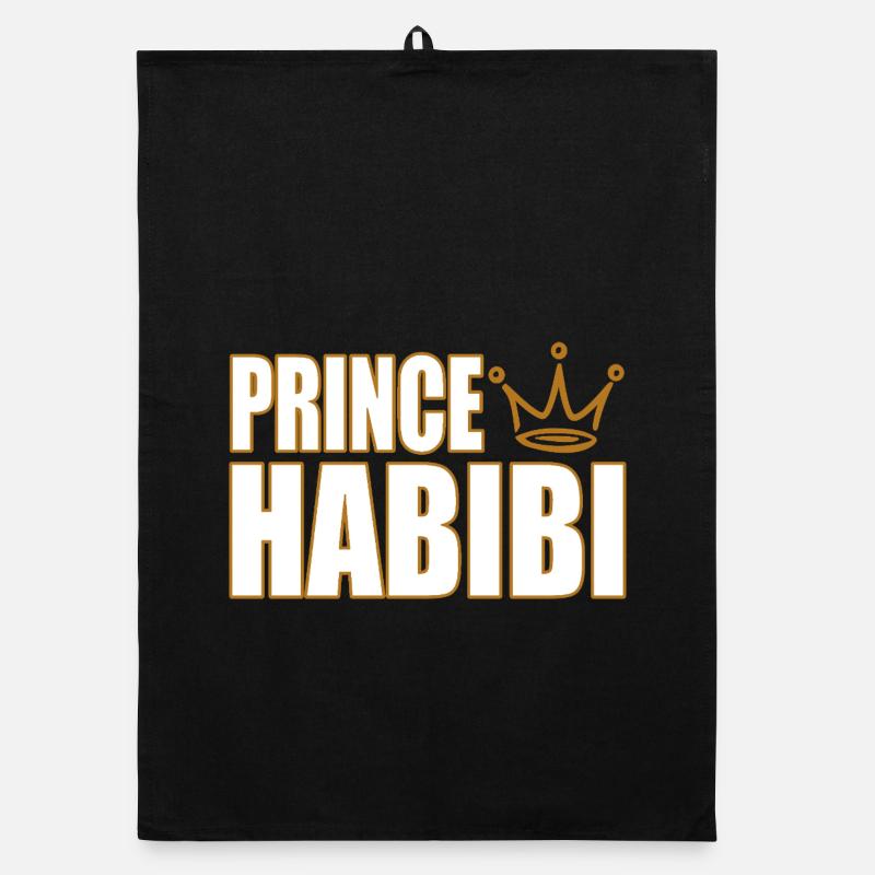 Prince Habibi – Royal Arabic Love Statement Design Organic dish towel