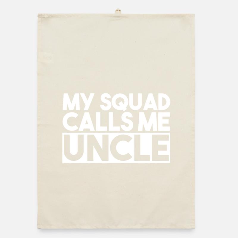 Mon escouade m’appelle oncle design cool Torchon bio