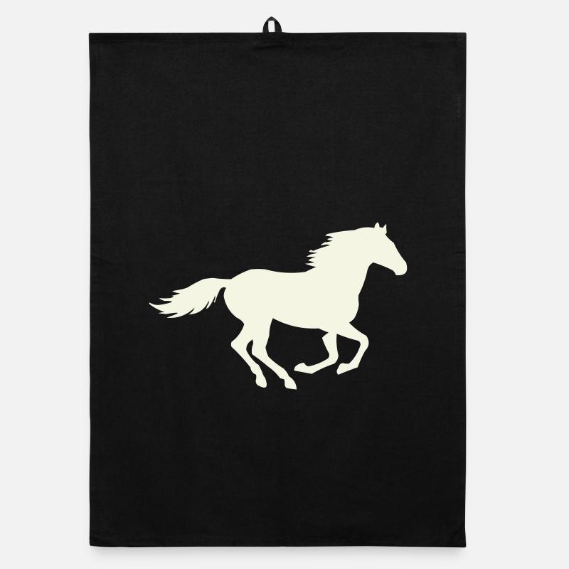 Silhouette de l’étalon sauteur Torchon bio