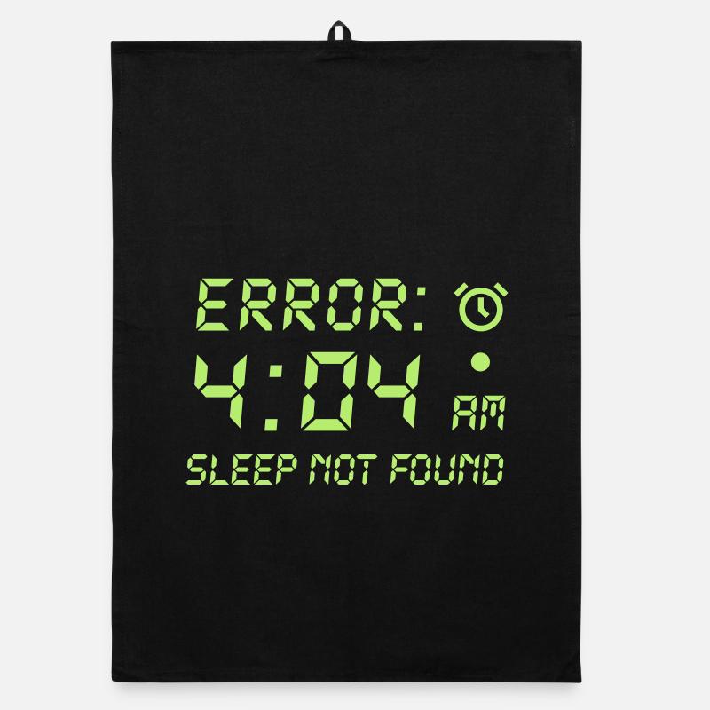 Error 404, sleep not found Programmierer Zocken Organic Geschirrtuch