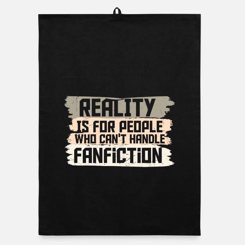 Conception de mashup de réalité et de fanfiction Torchon bio