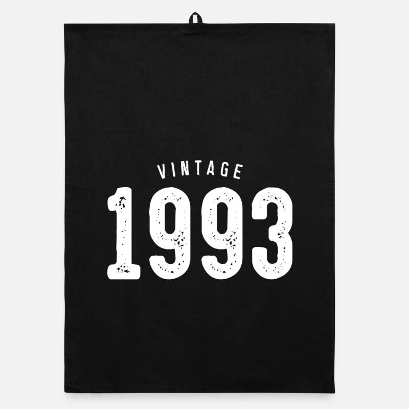 Vintage 1993 Typografie Organic Geschirrtuch