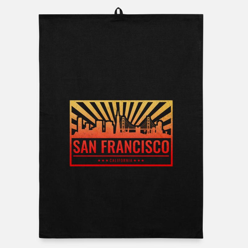 Pente de la skyline de San Francisco Torchon bio