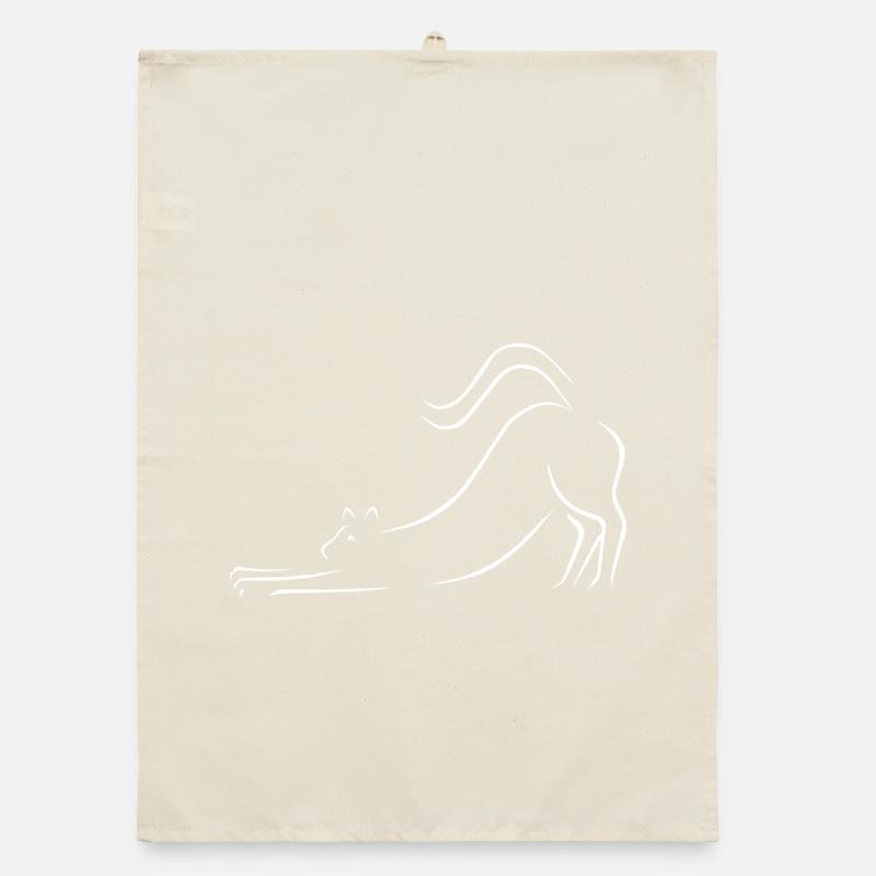 Dessin au trait de chat Torchon bio