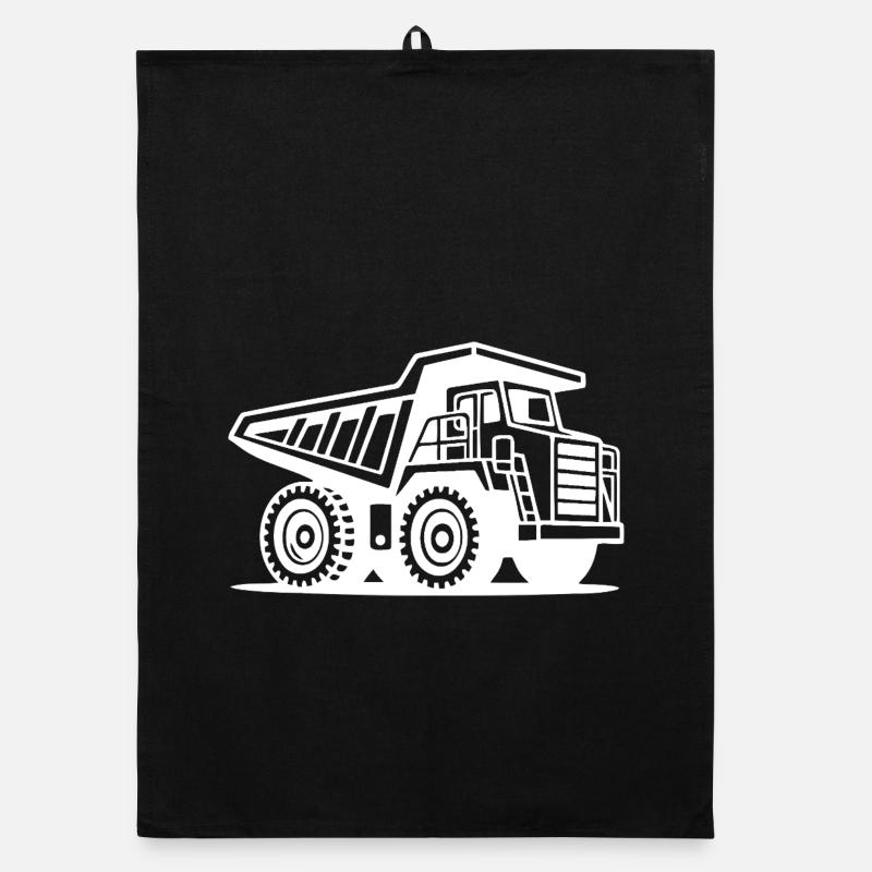 Conception de la silhouette du camion minier industriel Torchon bio