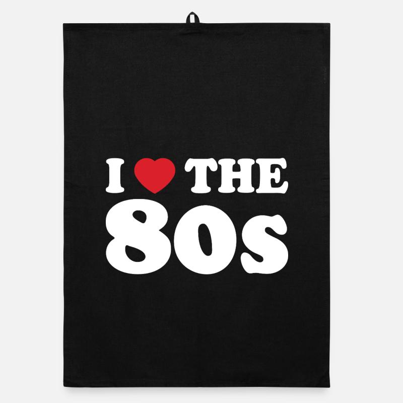 Liebe zu den 80ern Organic Geschirrtuch