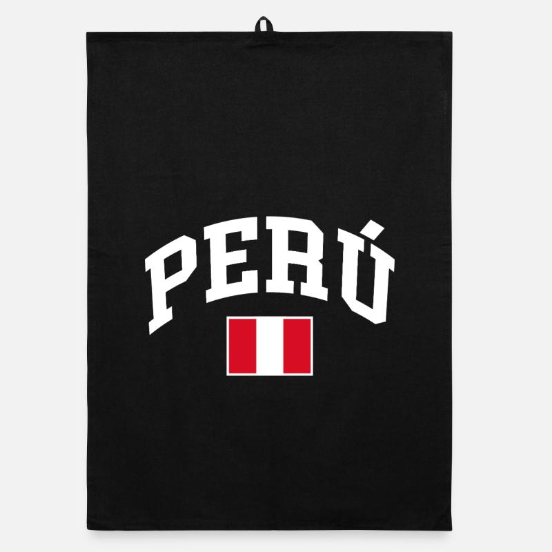 Drapeau du Pérou Torchon bio
