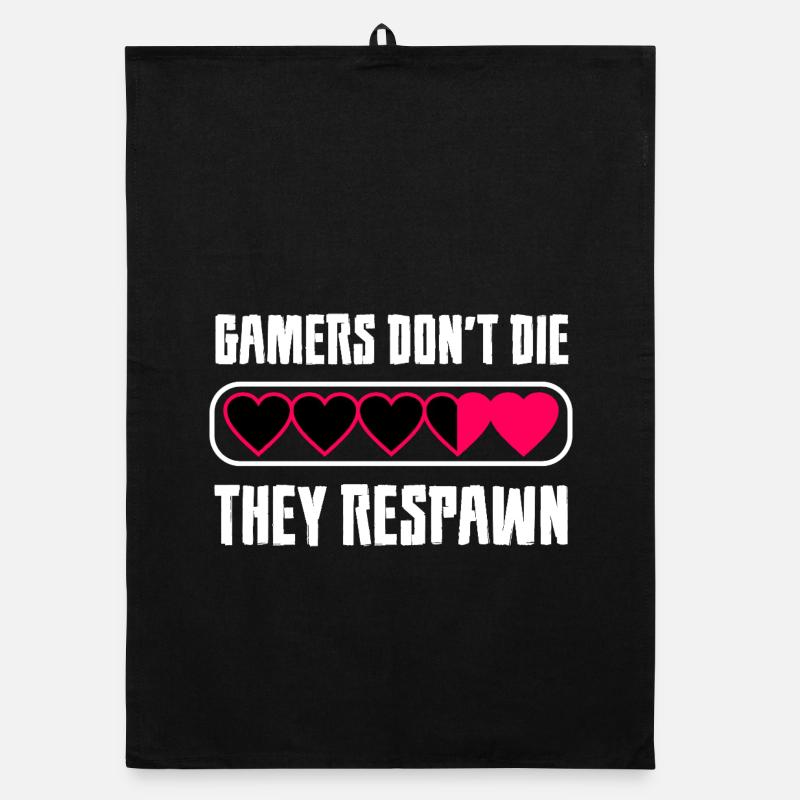 Gamer Herz Botschaft Organic Geschirrtuch