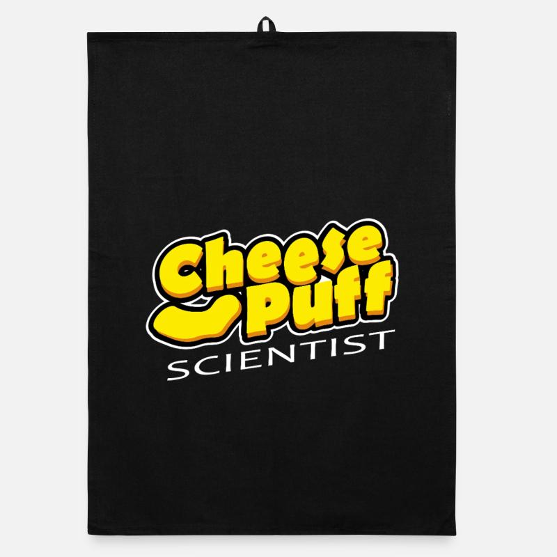 Cheese Puff Scientist Organic dish towel
