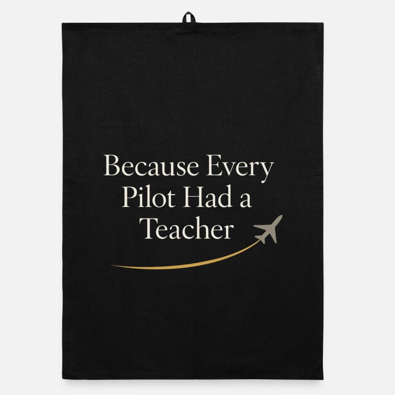 Flight Instructor Cfi Pilot Aviation Instructor Organic dish towel