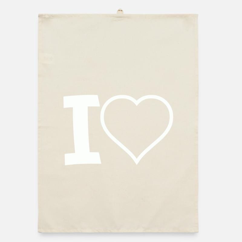 I Herz  Organic Geschirrtuch