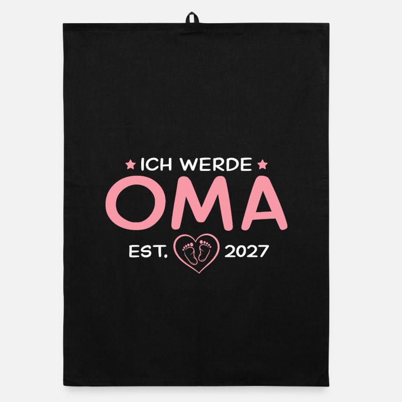 Ich werde Oma 2027 – Stolze Großmutter Organic Geschirrtuch