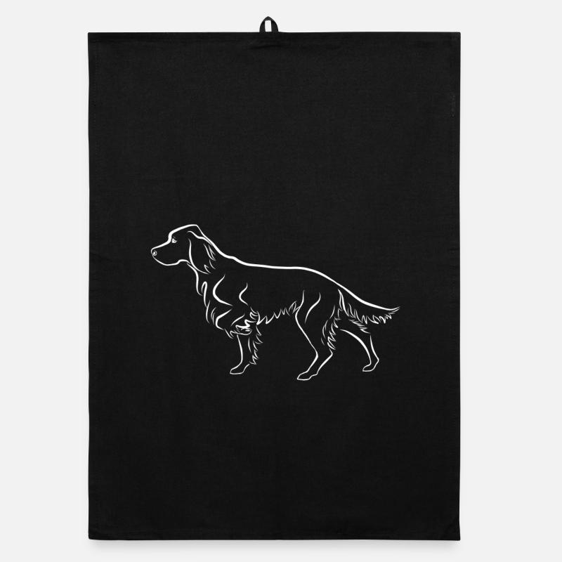 Setter above Organic dish towel