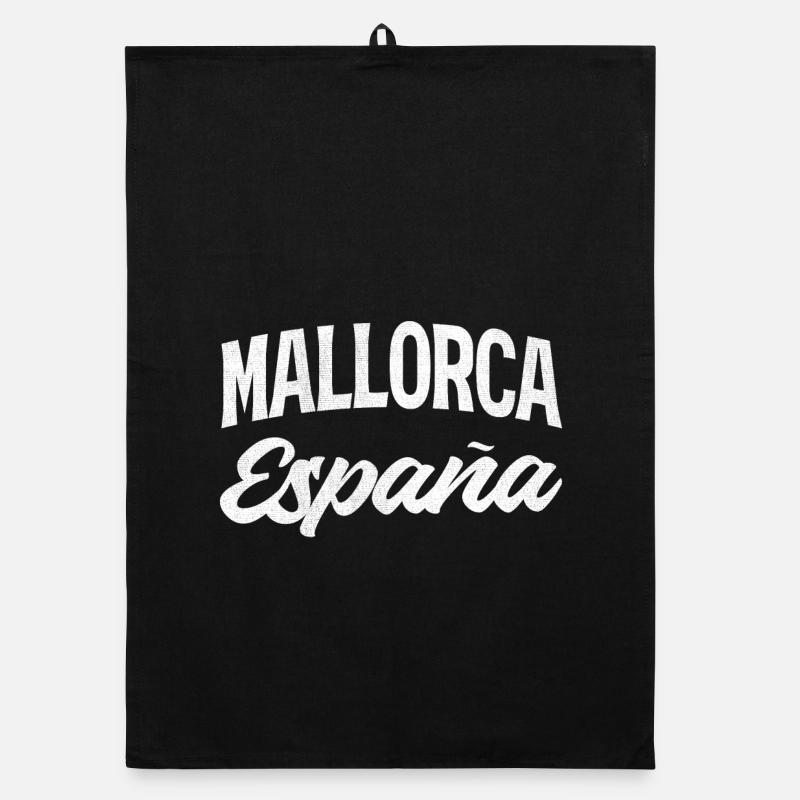 Mallorca Spanien Retro Flair Organic Geschirrtuch