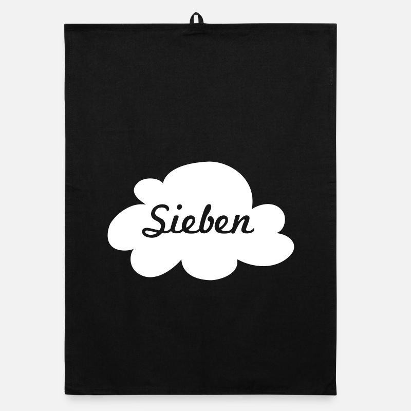Wolke Sieben Cloud coole Quotes Minimalismus Vibes Organic Geschirrtuch