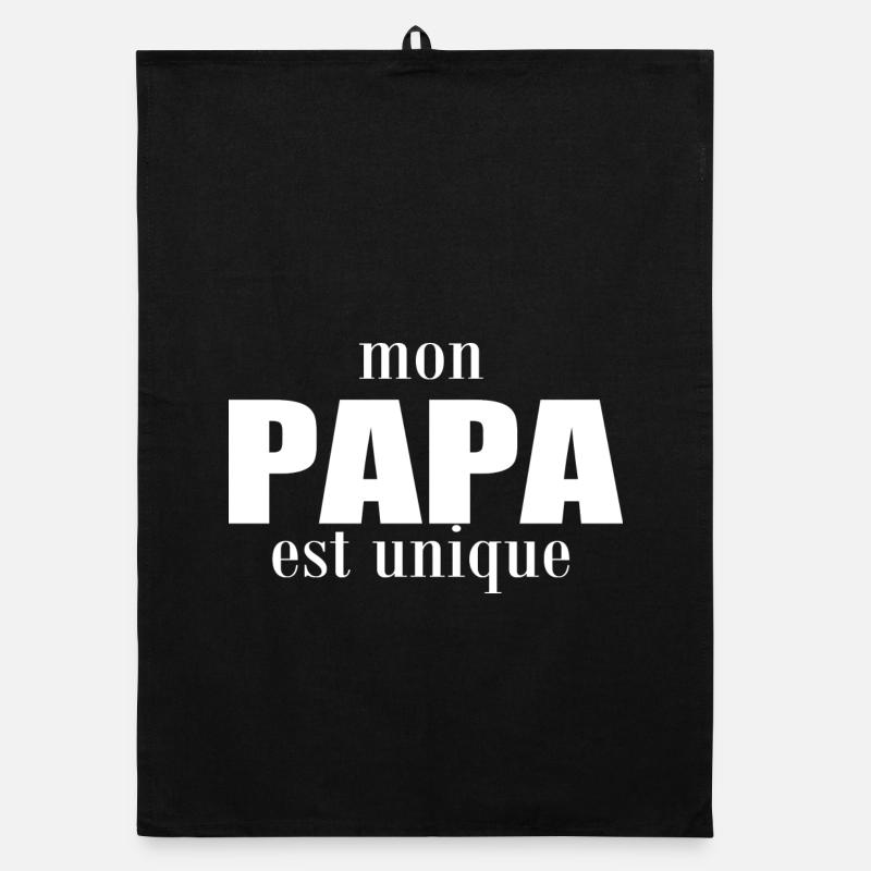 Mein Vater ist einzigartig Organic Geschirrtuch