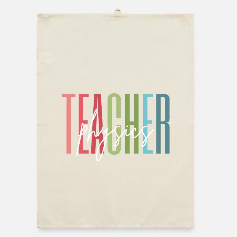 Cadeau d’école de professeur de physique Torchon bio