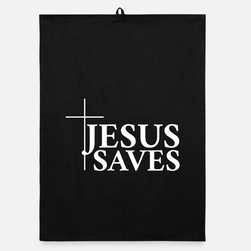 Jesus Rettet Organic Geschirrtuch