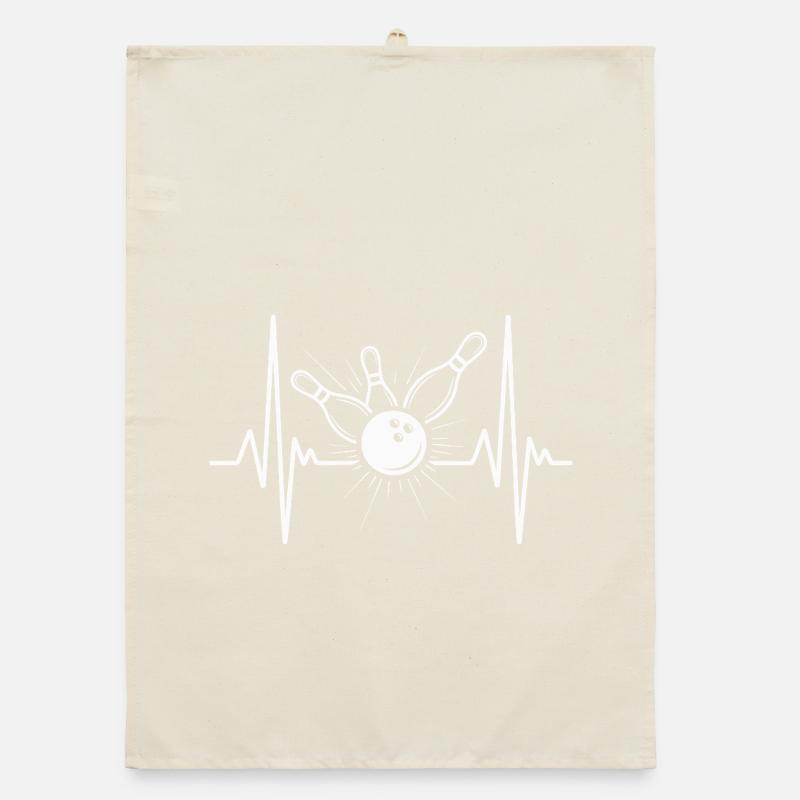 Illustrations vives de boules de bowling Torchon bio
