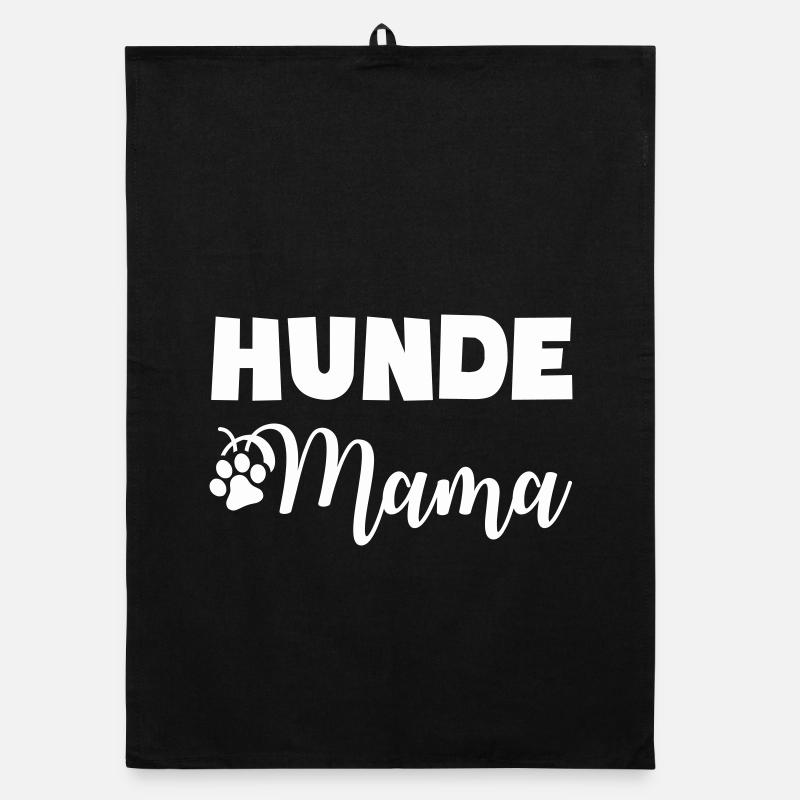 Hundefreund Mama Motiv Organic Geschirrtuch