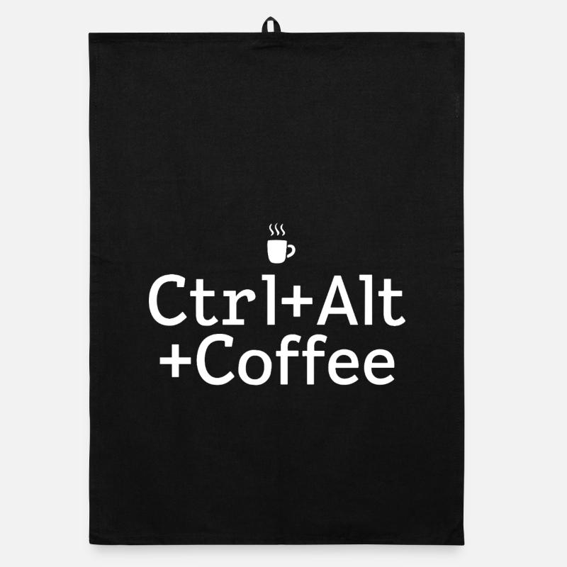 Kaffee-pause Ctrl-Alt-Café Torchon bio