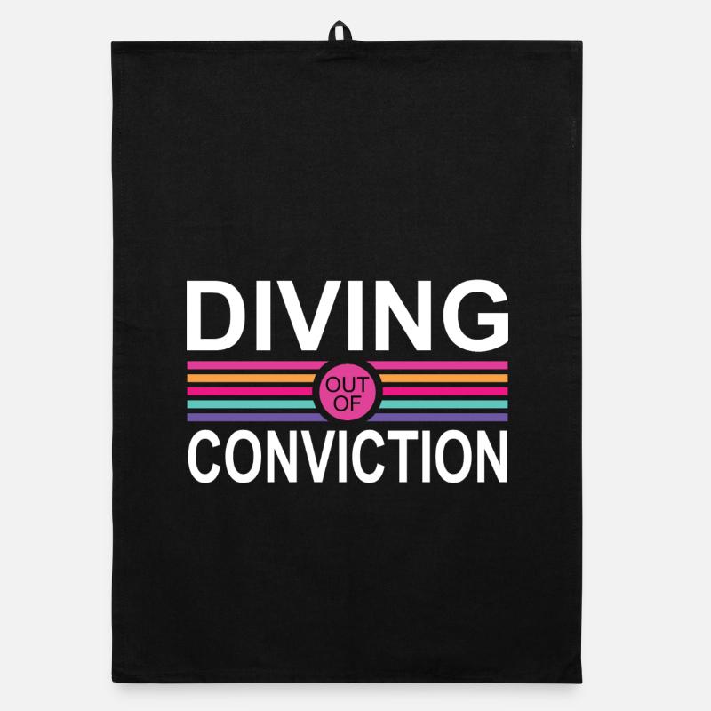 Diving Conviction Organic dish towel