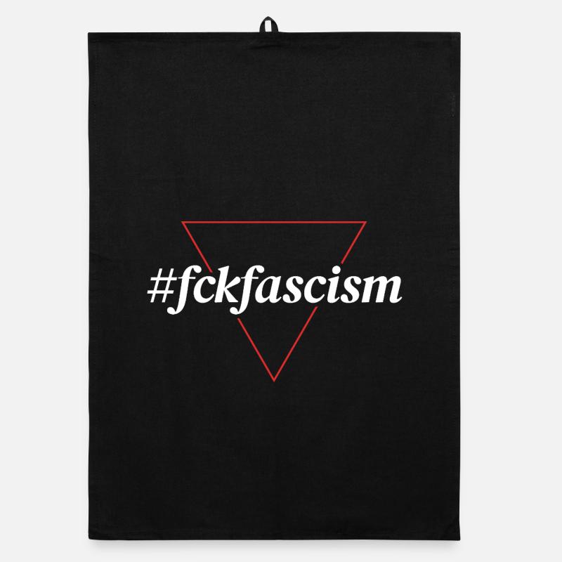 #fckfascism | Politisches Statement Design Organic Geschirrtuch