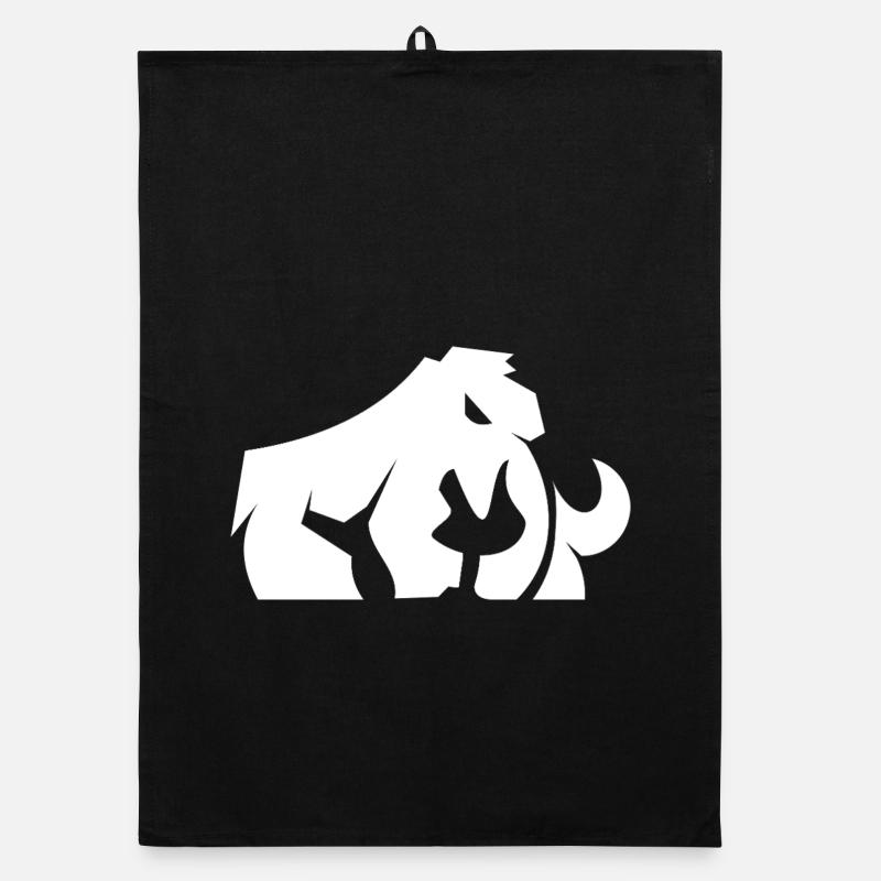 Modernes Mammut – Stylisches Eiszeit-Design Organic Geschirrtuch